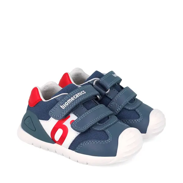 Pantofi Sport Biomecanics, Băieței, Biogateo Casual , Piele și material Textil – Albastru Navy_262121-A556-21_Pebebe