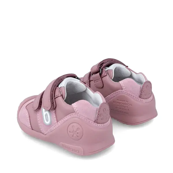 Pantofi copii, piele naturala, Biogateo Sport, roz inchis, Biomecanics_221002-B165-19_Pebebe