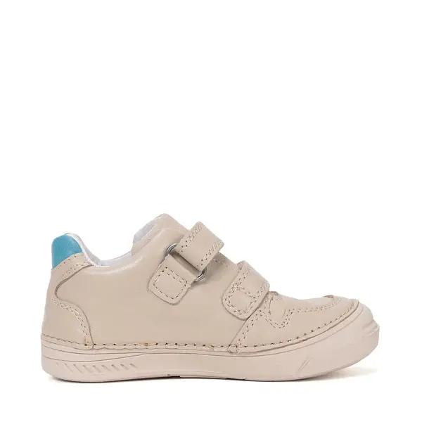 Pantofi D.D Step baieti, piele naturala, talpă flexibilă crem_S040-61252M-25_Pebebe