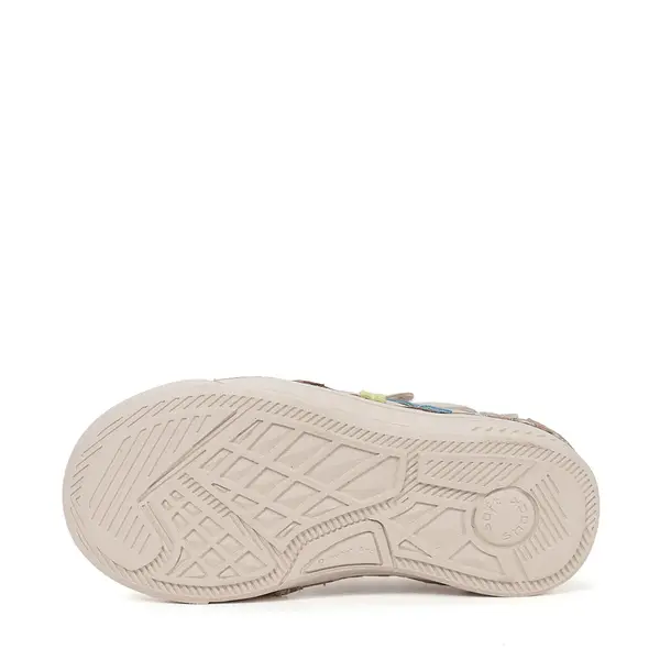 Pantofi D.D Step baieti, piele naturala, talpă flexibilă crem_S040-61252M-25_Pebebe
