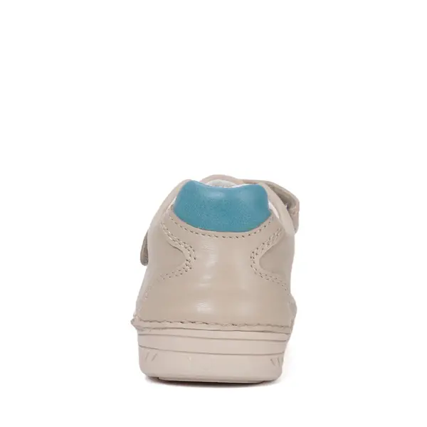 Pantofi D.D Step baieti, piele naturala, talpă flexibilă crem_S040-61252M-25_Pebebe