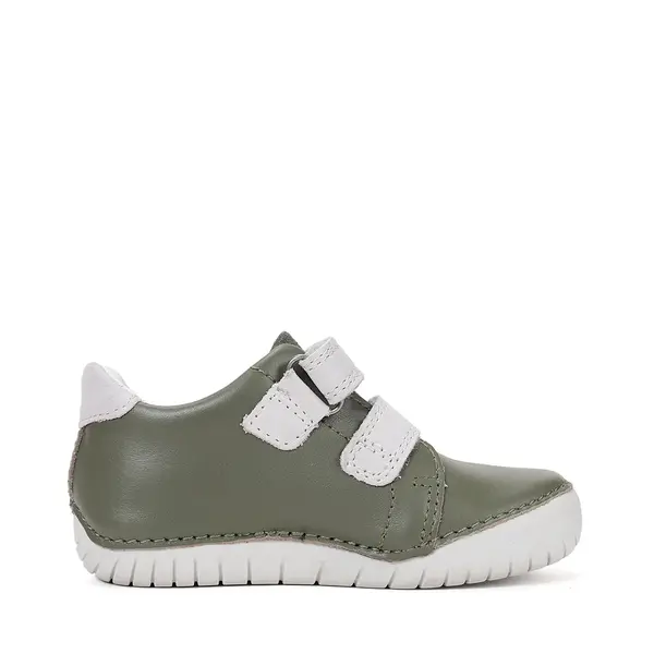 Pantofi D.D Step baieti, piele naturala, talpă flexibilă, LED, verde smarald_S050-61691BM-25_Pebebe
