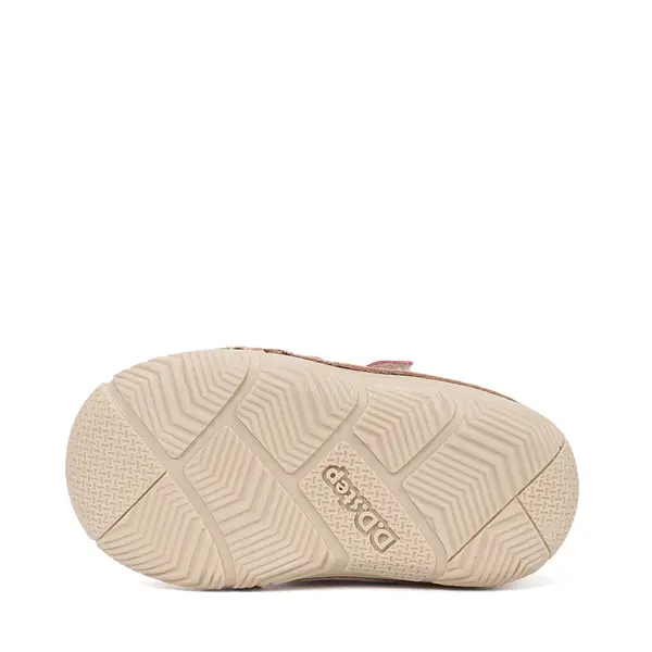Pantofi D.D Step fete, piele naturală, captuseală din piele, talpă flexibilă, crem,design cu inimioară_S082-61694B-23_Pebebe