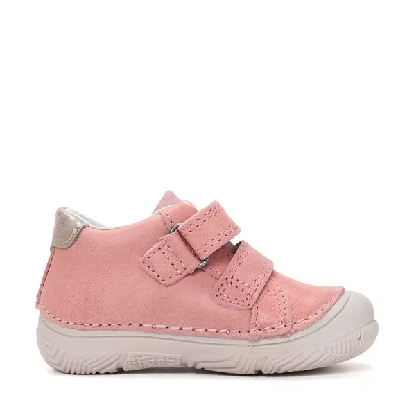 Pantofi D.D Step Fete, piele naturală, captuseală din piele, talpă flexibilă, roz, cu pisicuța_S082-61703C-20_Pebebe