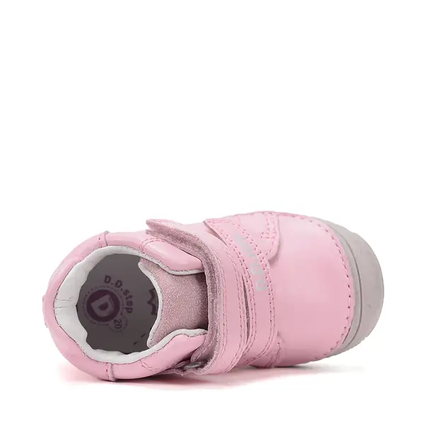 Pantofi D.D Step fete, piele naturală, captuseală din piele, talpă flexibilă, roz deschis_S082-61125F-25_Pebebe