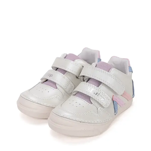 Pantofi D.D Step fete, piele naturala, talpă flexibilă alb_S040-61252DM-29_Pebebe