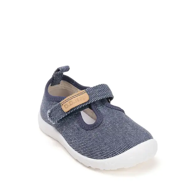 Pantofi de interior pentru copii, decupati, material textil, talpa flexibila, bleumarin, D.D Step_C086-61089A-20_Pebebe