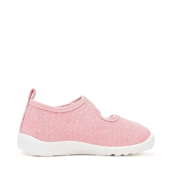 Pantofi de interior pentru copii, decupati, material textil, talpa flexibila, roz, D.D Step_C086-61730M-30_Pebebe