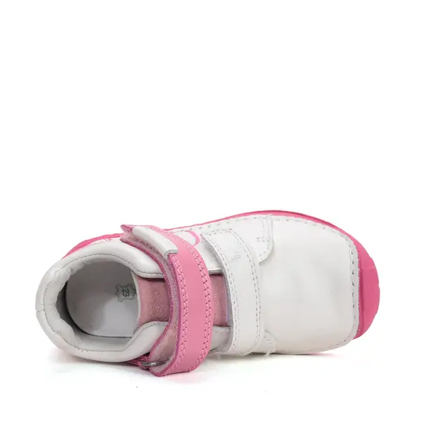 Pantofi din piele naturala cu supinatie pentru fete, Ponte20, alb_DA03-6-1692-23_Pebebe