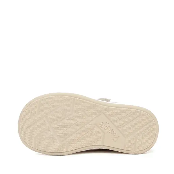 Pantofi din piele naturala cu supinatie pentru fete, Ponte20, crem cu inimioare_DA03-6-1326A-24_Pebebe