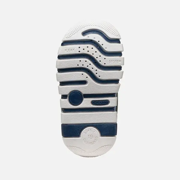 Pantofi Geox băieți, piele naturala, brant antibacterian, Geox Respira, Iupidoo, olive si bleumarin_B3555D-02214-CD3F4-18_Pebebe