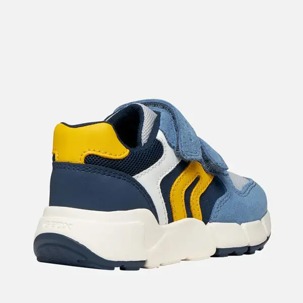 Pantofi Geox Baieti, piele naturala, brant antibacterian, Flexyper mini, albastru_B656GC-01422-C4261-20_Pebebe