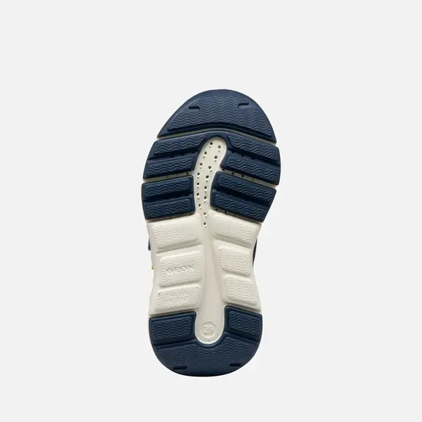 Pantofi Geox Baieti, piele naturala, brant antibacterian, Flexyper mini, albastru_B656GC-01422-C4261-22_Pebebe