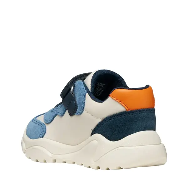 Pantofi Geox Baieti, piele naturala,  brant antibacterian, Geox Respira, Ciufciuf, alb, albastru_B455RB-0FU22-C0652-21_Pebebe