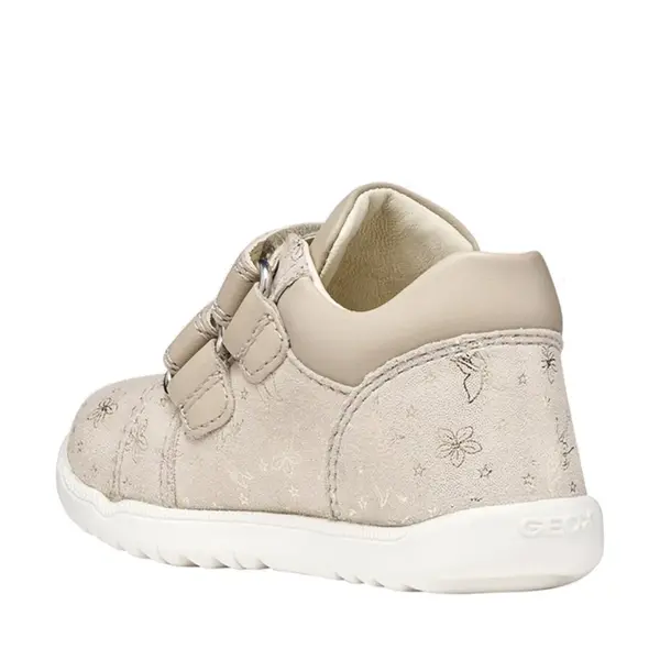Pantofi Geox fete, piele naturala, talpa felexibila, Macchia, bej_B164PA-00778-C5000-18_Pebebe