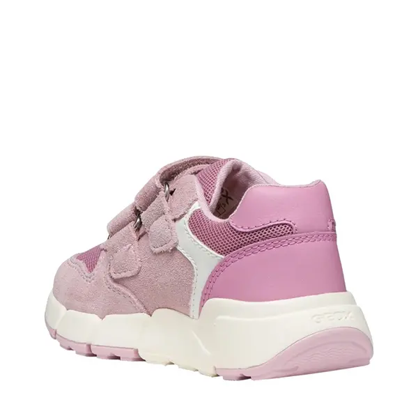 Pantofi Geox Fete, piele naturala, brant antibacterian, Flexyper mini, roz_B656NA-01422-C8314-21_Pebebe