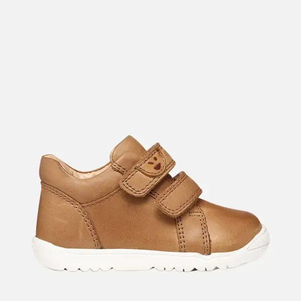 Pantofi Geox băieți, piele naturala, talpa felexibila, Macchia, maro_B254NB-000CL-C6627-18_Pebebe