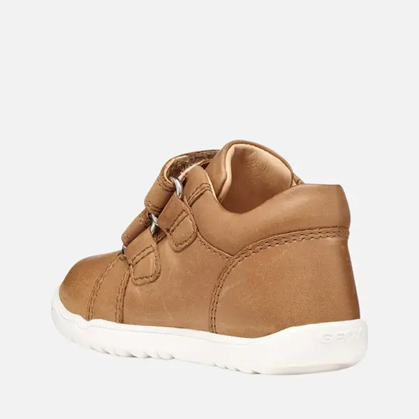 Pantofi Geox băieți, piele naturala, talpa felexibila, Macchia, maro_B254NB-000CL-C6627-18_Pebebe
