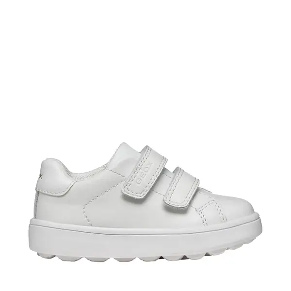 Pantofi Geox copii, piele naturala, brant antibacterian, MiniCub, alb_B656TA-08554-C1000-23_Pebebe