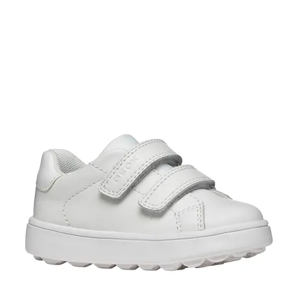 Pantofi Geox copii, piele naturala, brant antibacterian, MiniCub, alb_B656TA-08554-C1000-21_Pebebe
