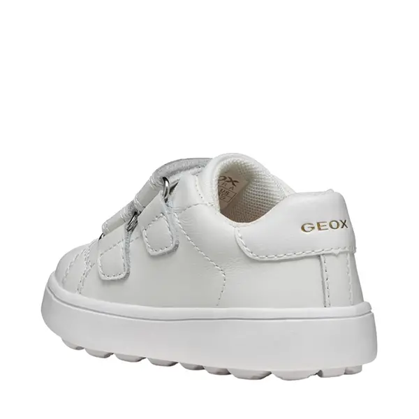 Pantofi Geox copii, piele naturala, brant antibacterian, MiniCub, alb_B656TA-08554-C1000-21_Pebebe