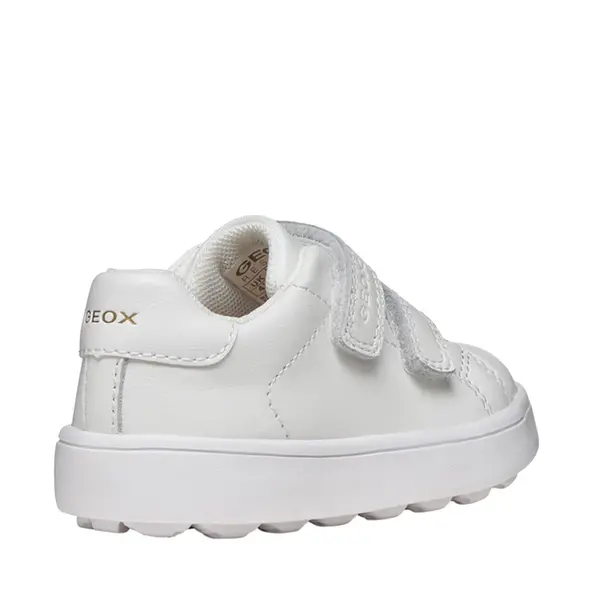 Pantofi Geox copii, piele naturala, brant antibacterian, MiniCub, alb_B656TA-08554-C1000-21_Pebebe