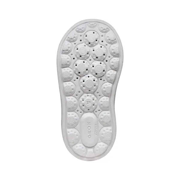 Pantofi Geox copii, piele naturala, brant antibacterian, MiniCub, alb_B656TA-08554-C1000-21_Pebebe
