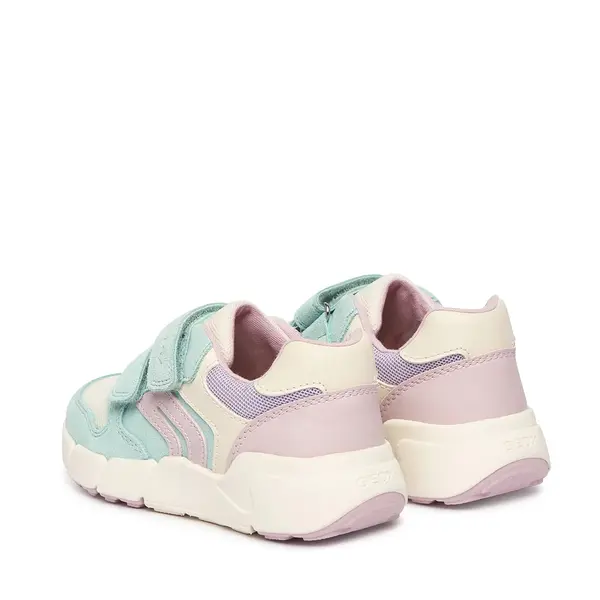 Pantofi Geox Fete, piele naturala, brant antibacterian, Flexyper mini, turcoaz_B656NA-01422-C3BE8-21_Pebebe