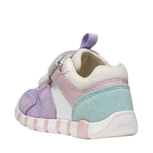 Pantofi Geox fete, piele naturala,  brant antibacterian, Geox Respira, Iupidoo, lila_B3558C-02214-C8Q1Z-18_Pebebe