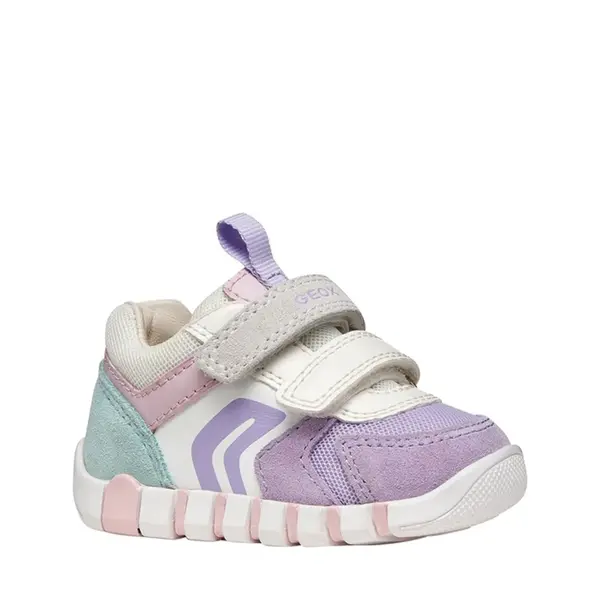 Pantofi Geox fete, piele naturala,  brant antibacterian, Geox Respira, Iupidoo, lila_B3558C-02214-C8Q1Z-18_Pebebe