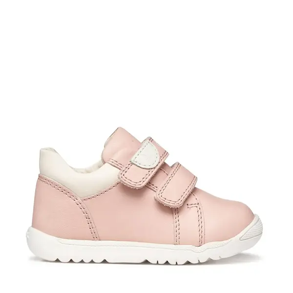 Pantofi Geox fete, piele naturala, talpa felexibila, Macchia, roz_B164PA-00085-C8W1M-18_Pebebe