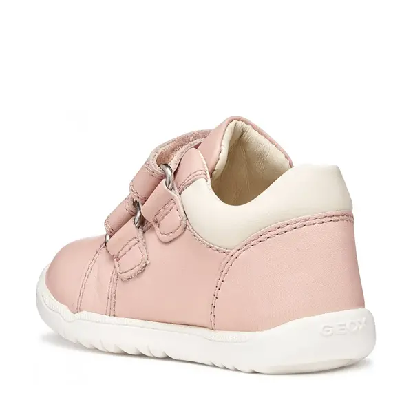 Pantofi Geox fete, piele naturala, talpa felexibila, Macchia, roz_B164PA-00085-C8W1M-18_Pebebe