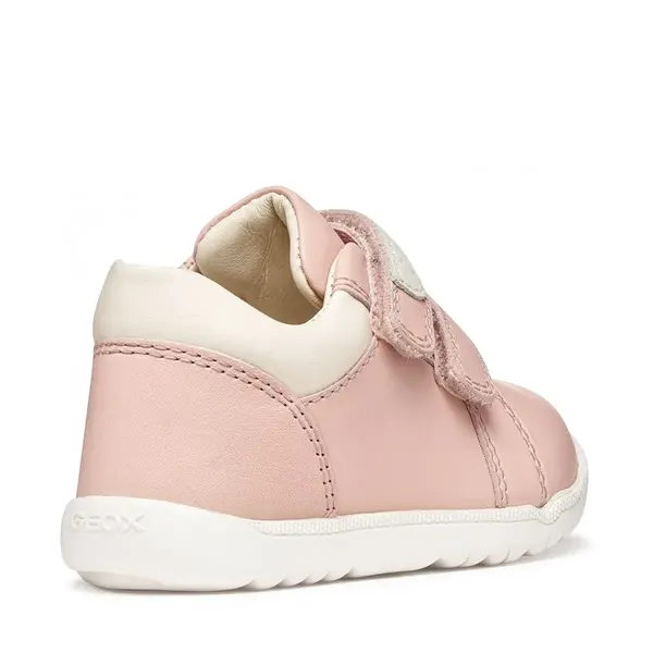 Pantofi Geox fete, piele naturala, talpa felexibila, Macchia, roz_B164PA-00085-C8W1M-18_Pebebe