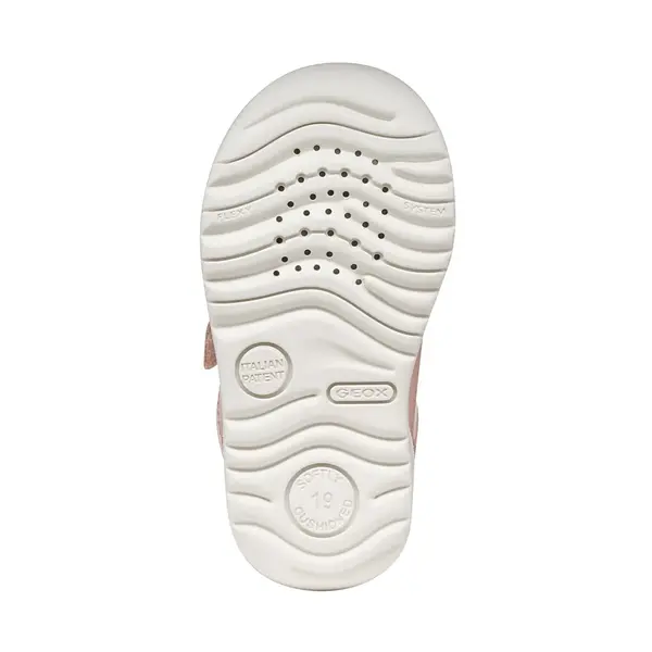 Pantofi Geox fete, piele naturala, talpa felexibila, Macchia, roz_B164PA-00085-C8W1M-18_Pebebe