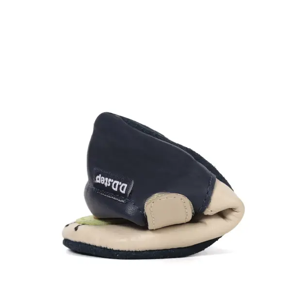 Pantofi interior D.D Step, piele naturala, crem cu avocado_K1596-61771-18/19_Pebebe