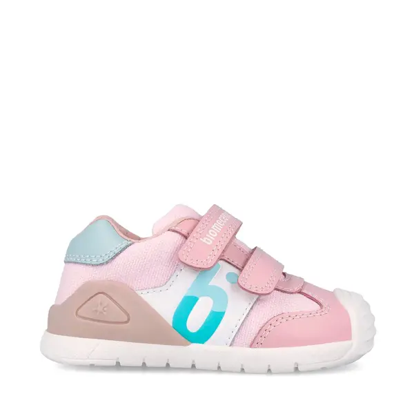 Pantofi Sport Biomecanics, Fete, Biogateo Casual , Piele și material Textil – Roz pal_262121-C032-21_Pebebe