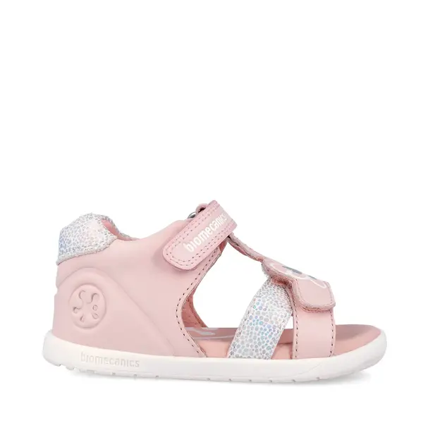 Sandale Barefoot Biomecanics Wider, Varf Deschis, Piele Naturala, Roz cu Fluture_262162-A779-23_Pebebe