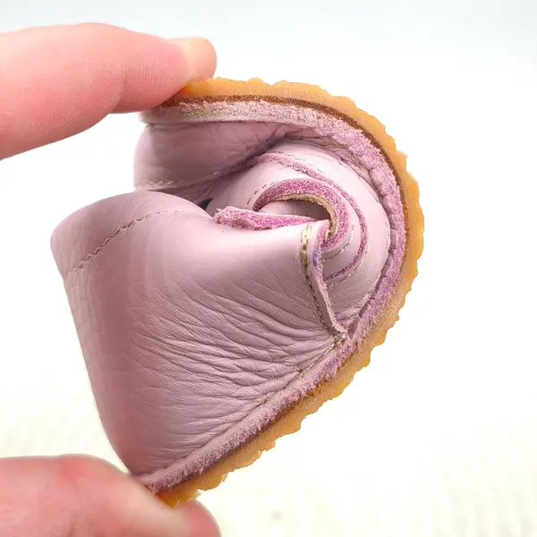 Sandale barefoot copii, piele naturala, primii pasi, talpa flexibila, roz lila_RO-502-6-22_Pebebe