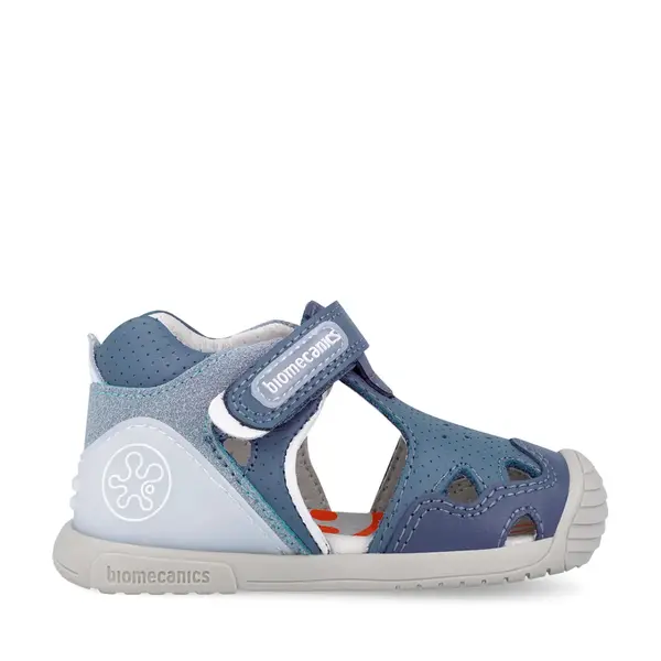 Sandale Biomecanics baieti, talpa flexibila, protectie degete, Biogateo Casual, albastru_262128-A631-20_Pebebe