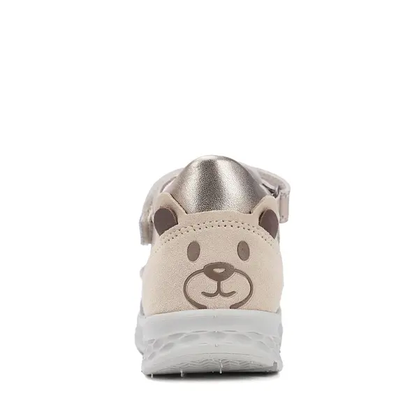 Sandale cu supinatie, Ponte20, piele naturala, auriu, design cu ursulet_DA05-6-1256B-22_Pebebe