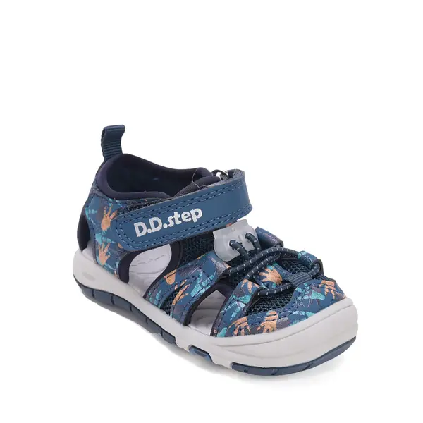 Sandale D.D Step baieti cu uscare rapidă, material textil, bleumarin_G065-61146AM-30_Pebebe