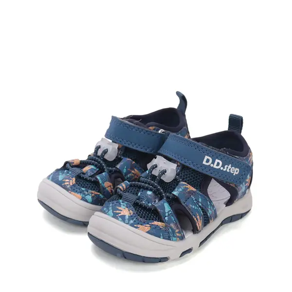 Sandale D.D Step baieti cu uscare rapidă, material textil, bleumarin_G065-61146AM-30_Pebebe