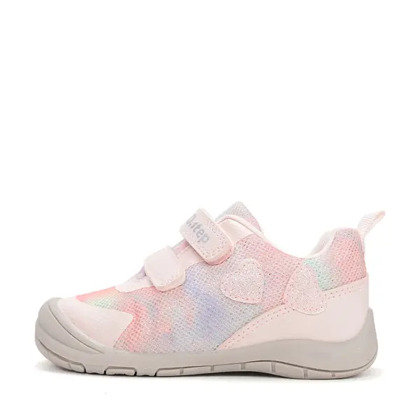 Pantofi sport fete, material textil, talpa flexibila, roz cu sclipici, D.D. Step_F065-61776AM-29_Pebebe
