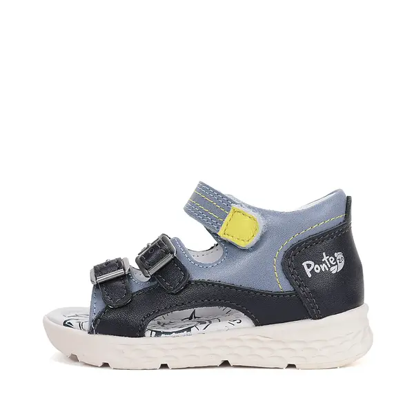 Sandale cu supinatie, piele naturala, vârf deschis, Bleumarin, Ponte20_DA05-6-1893-23_Pebebe