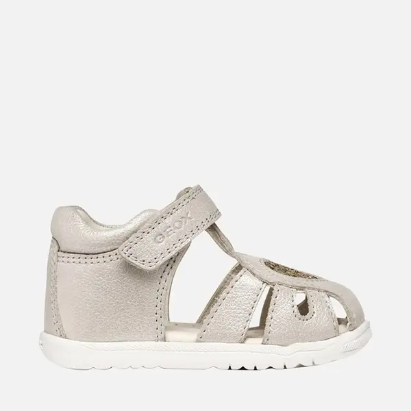 Sandale fete Geox, piele naturala, Macchia, crem sidef cu inimioara_B654WA-0MAEW-C0262-22_Pebebe