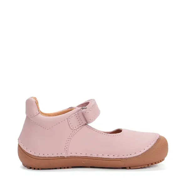Pantofi barefoot fete, balerini, piele naturala, design cu flori, roz D.D.Step_H063-61295AM-25_Pebebe