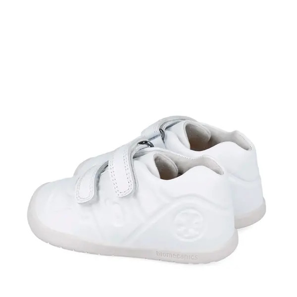Pantofi copii, piele naturala, Biogateo Wider, Alb, Biomecanics_241160-E050-22_Pebebe