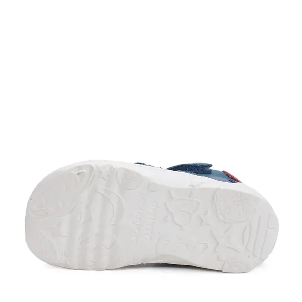 Pantofi D.D.Step copii, barefoot, piele naturala, decupati, primii pași, albastru_H077-61979-20_Pebebe