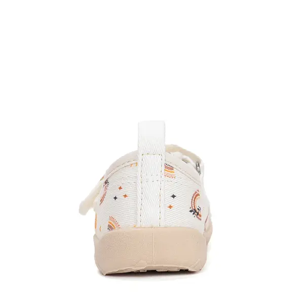 Pantofi de interior pentru copii, decupati, material textil, talpa flexibila, alb, D.D Step_C086-61991AM-30_Pebebe