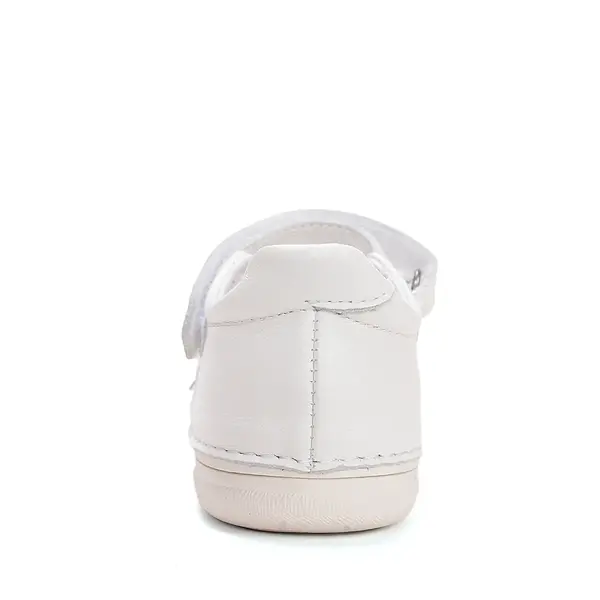 Pantofi fete, balerini, piele naturala, design cu flori, alb D.D.Step_H078-61856M-27_Pebebe